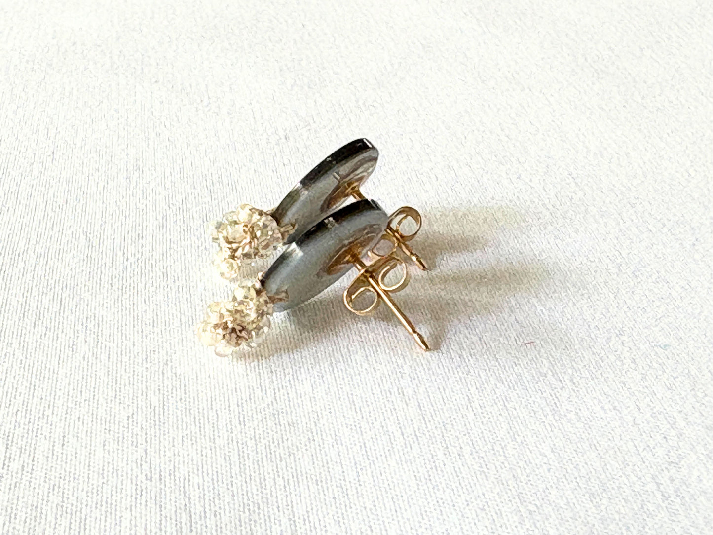【Greenford 伊藤真子】TUKI 望 Shell&Beads ピアス クロ / GF00020