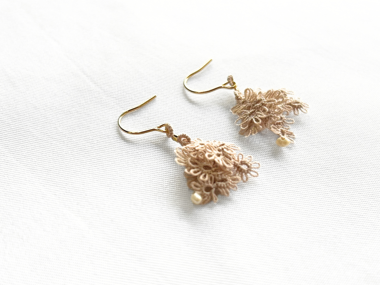 【Greenford 伊藤真子】KANOKO ピアス ベージュ/GF00001