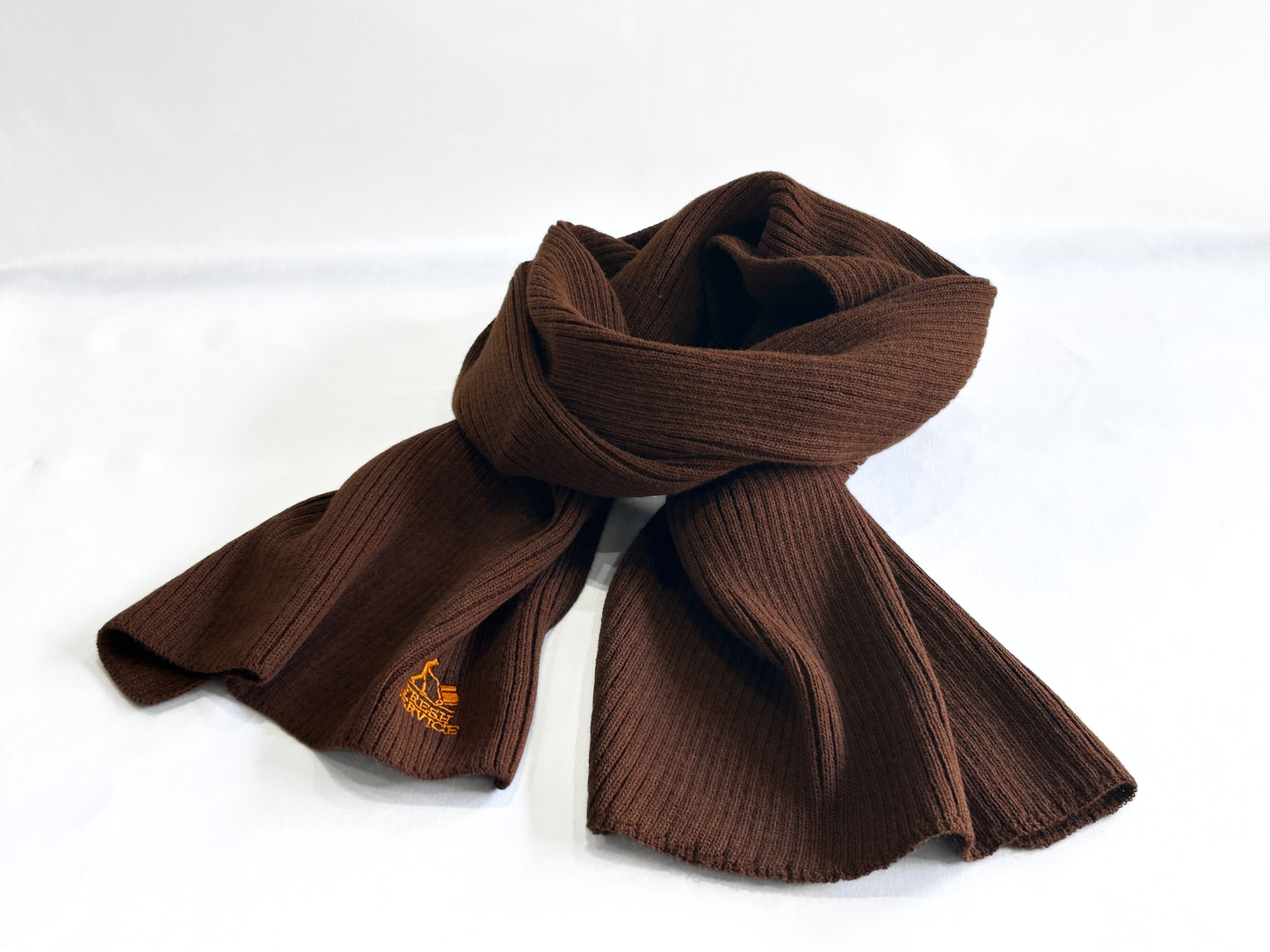 【FreshService】THEAMAL RIB KNIT SCARF BROWN/HK00620