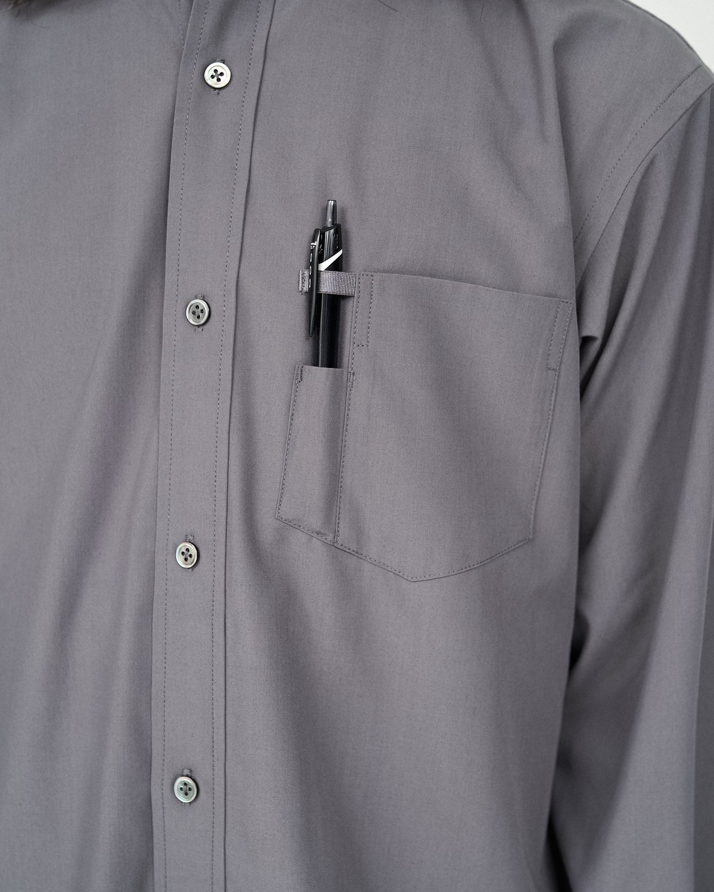 【FreshService】SERVICE WORK BAND COLLAR SHIRT GRAY/HK00630