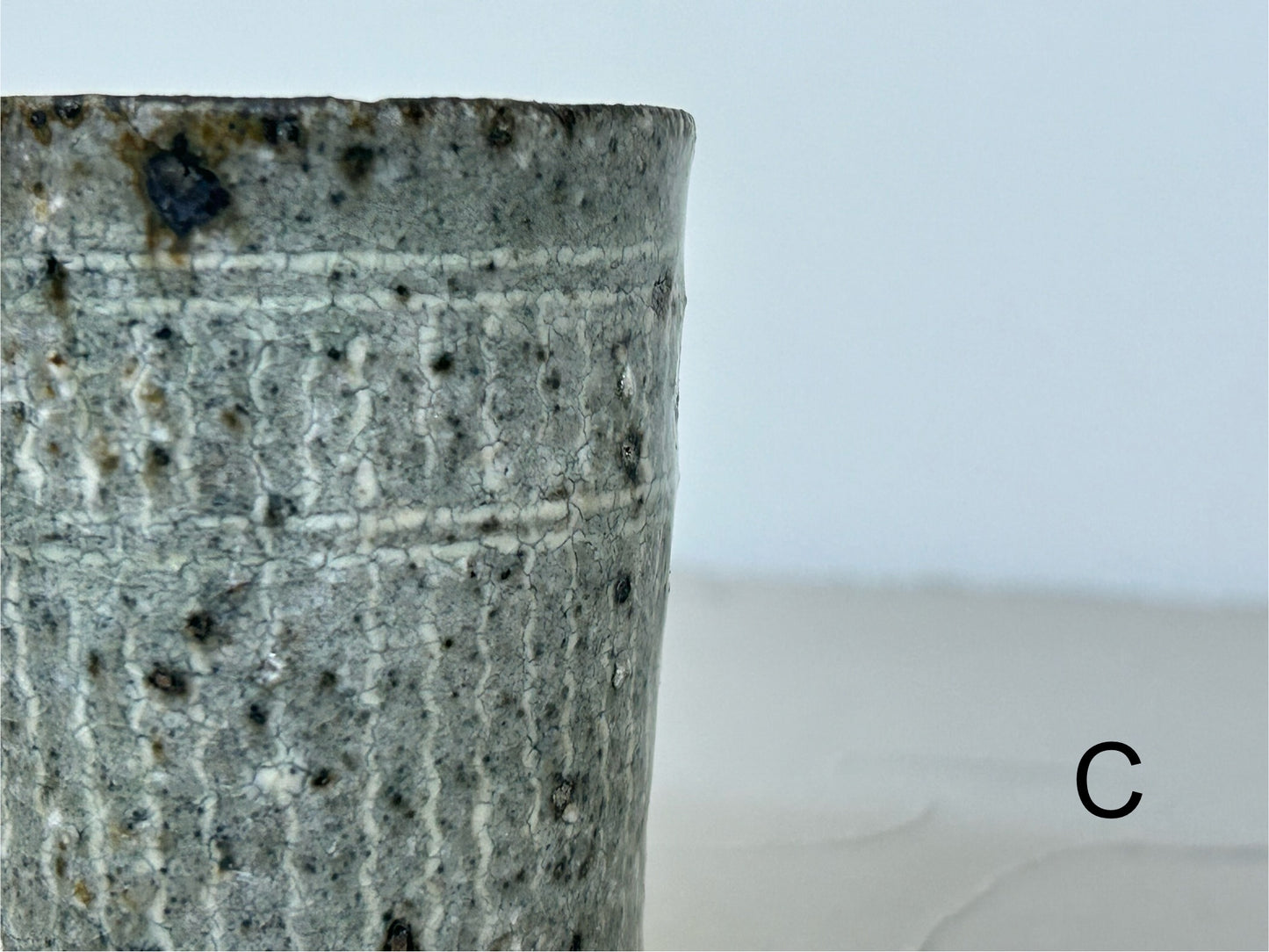 【八田 亨】HATTA TORU 白三島筒湯呑(C10)/HK00241