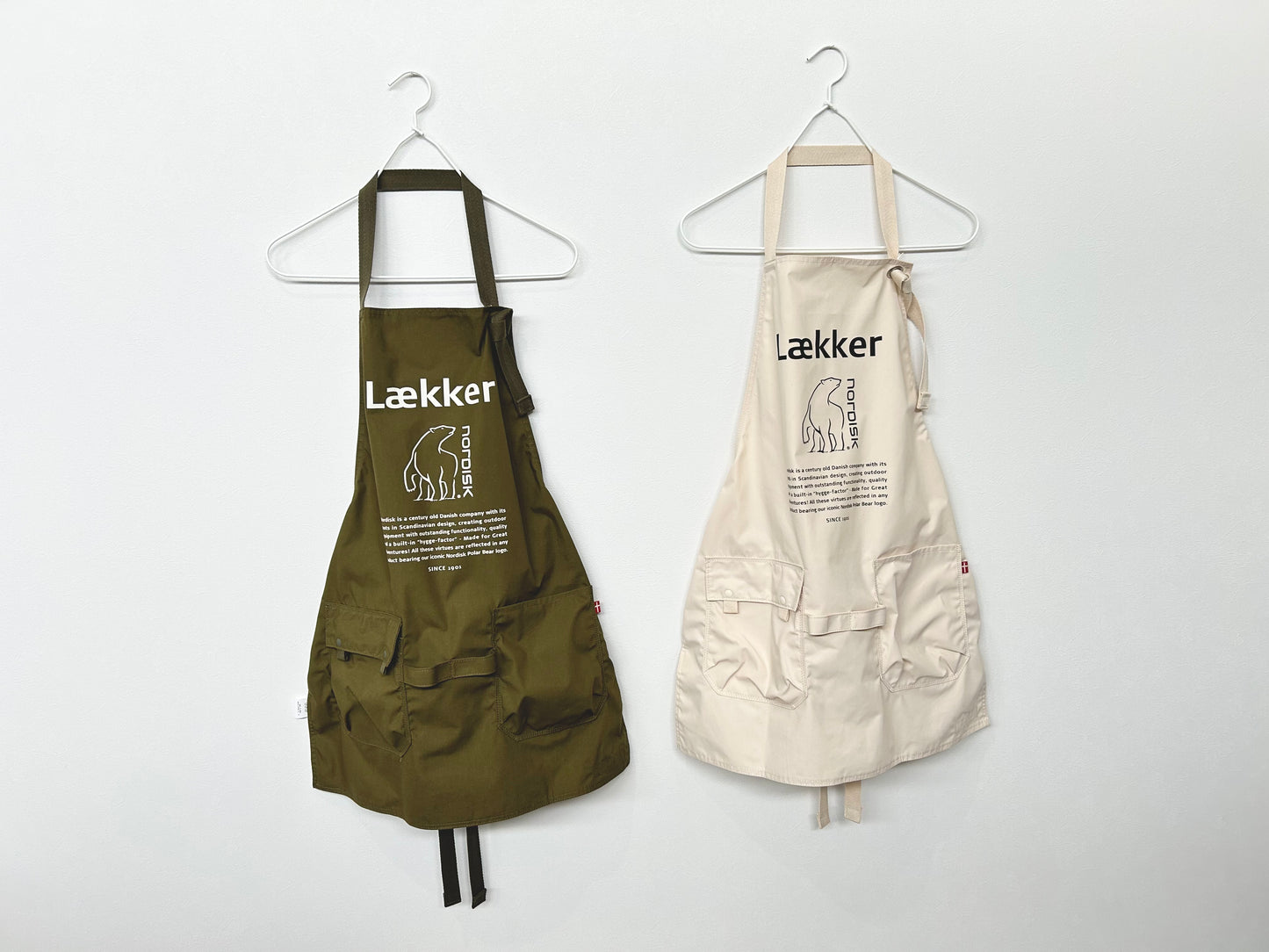 【NORDISK APPAREL】ノルディスク T/C KITCHEN APRON ナチュラル/HK00217