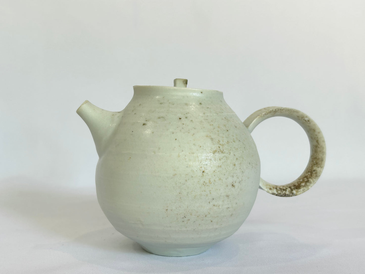 【井上 健太】白磁 急須/KI00012