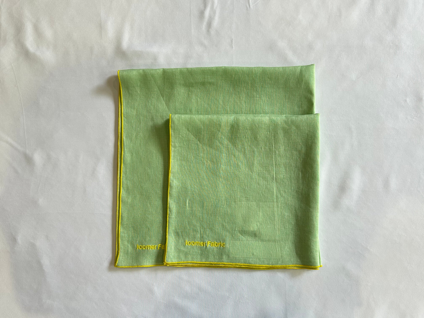 【loomer ルーマー】Embroidery Linen Cloth(Small) LM225-LC027 MIsty Green/HK00558