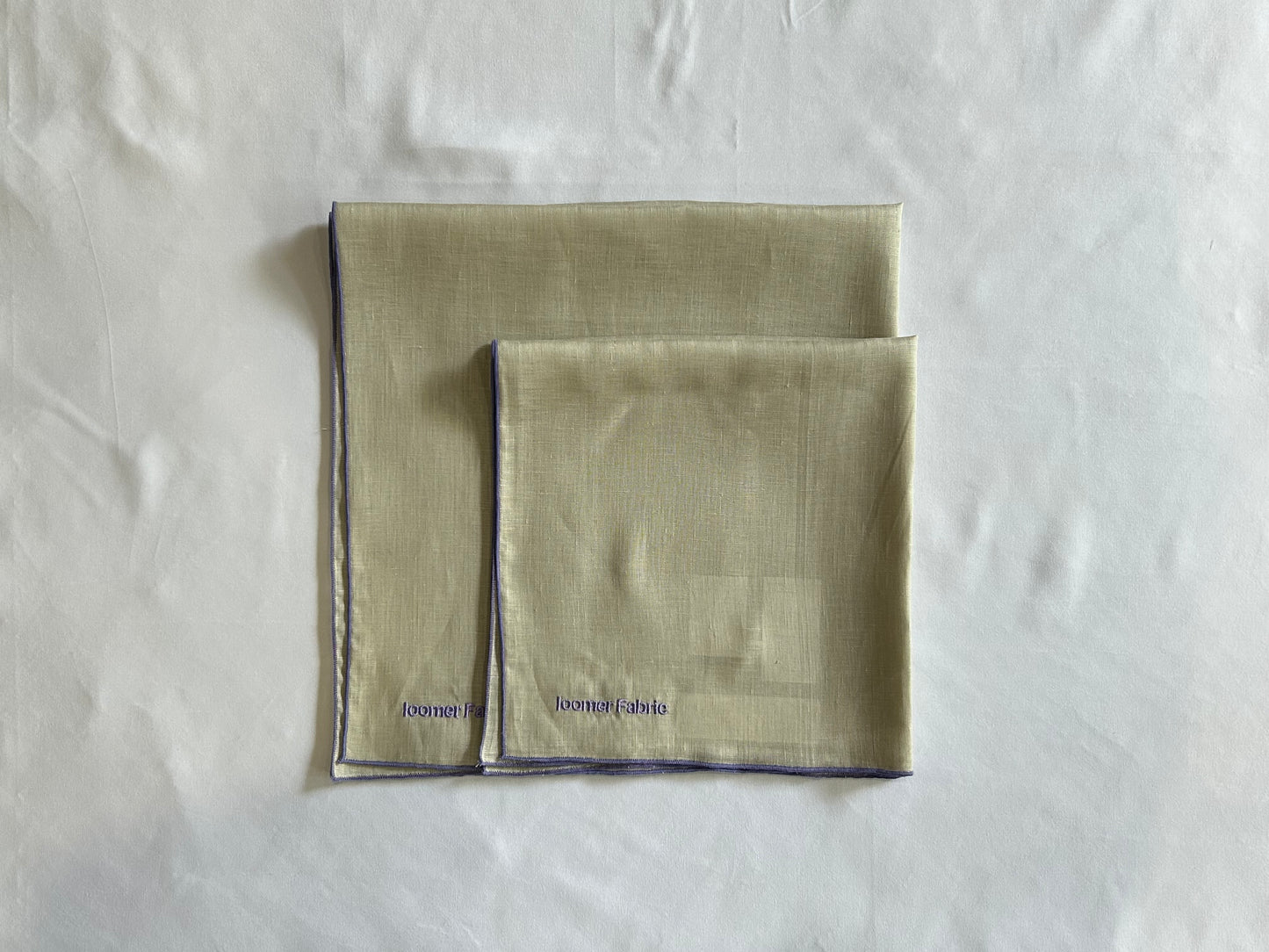 【loomer ルーマー】Embroidery Linen Cloth(Big) LM225-LC028 Beige/HK00559