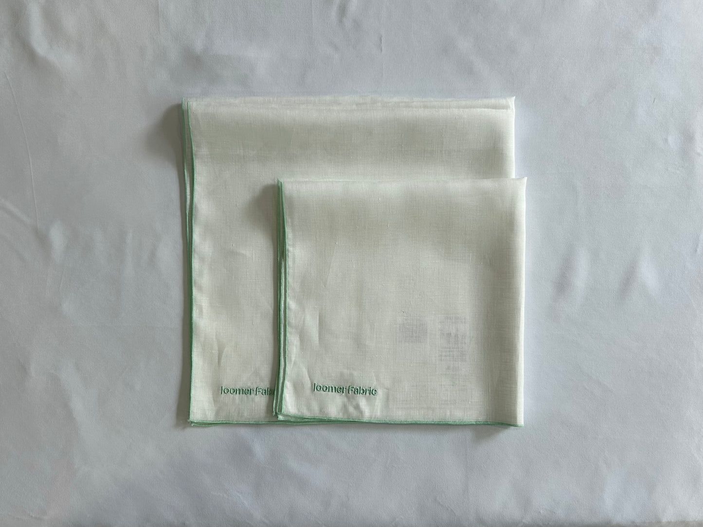 【loomer ルーマー】Embroidery Linen Cloth(Big) LM225-LC028 White/HK00559
