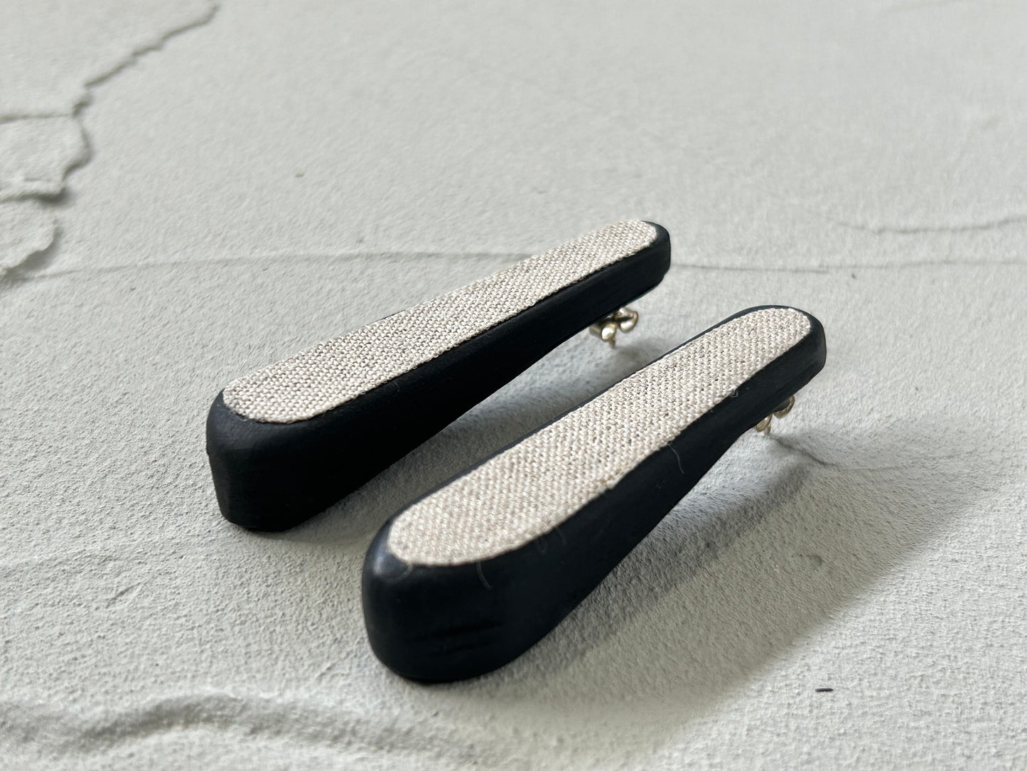 【Langackerhäusl】Vieböck Linen Kiesel earrings natural/EP00031