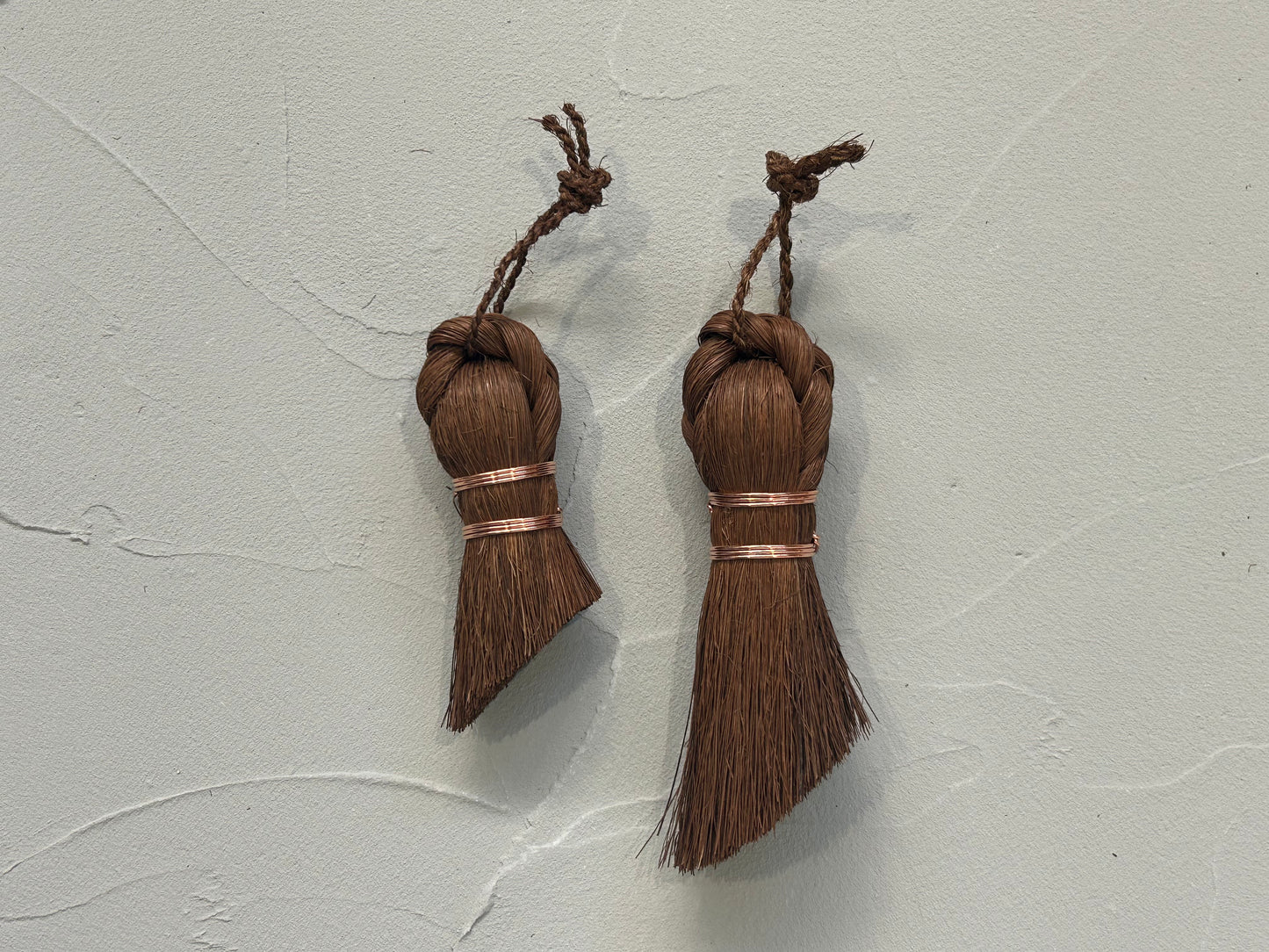 【深海産業/Broom Craft】棕櫚トレシアブラシ 斜めショート(国産)/HK00036