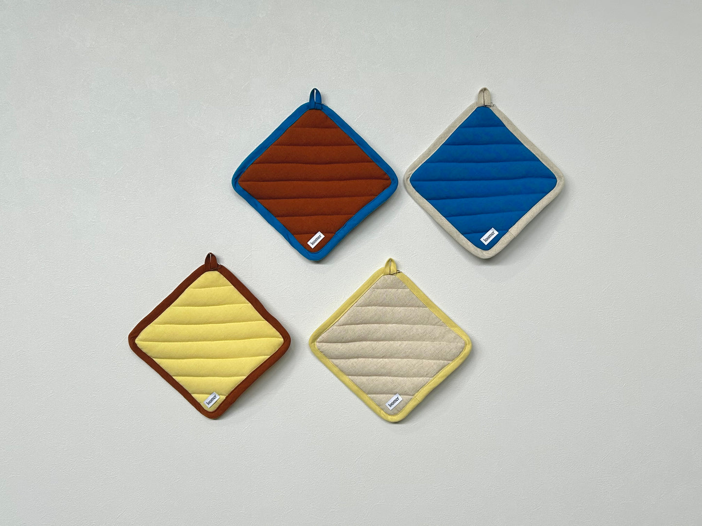 【loomer ルーマー】Cotton Linen Pot Mat LM125-KG048 Yellow/HK00488