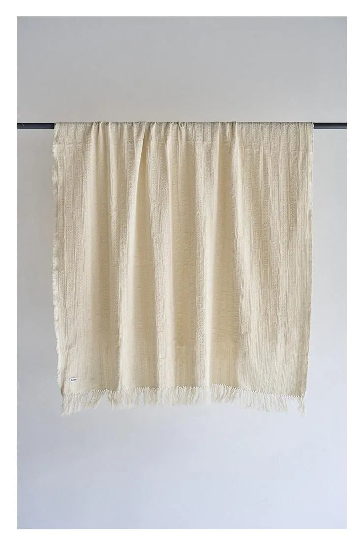 【loomer ルーマー】Indian Cotton Blanket LM126-KT110 ECRU/HK00639
