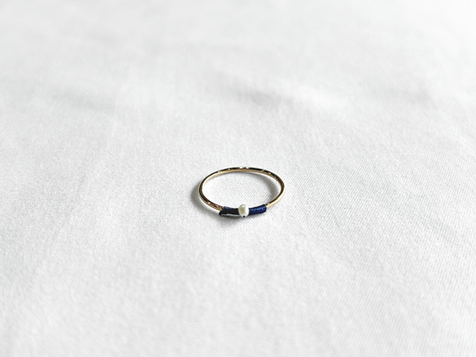 【Greenford 伊藤真子】TUBU リング 12号 ネイビー/GF00016