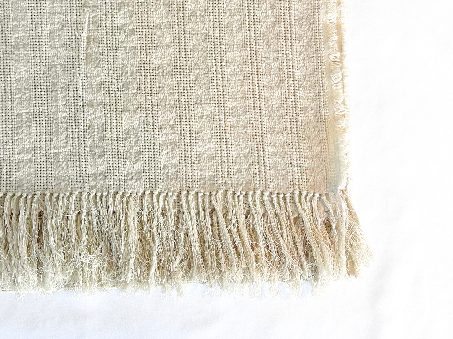 【loomer ルーマー】Indian Cotton Blanket LM126-KT110 ECRU/HK00639