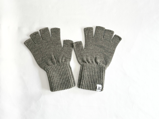 【FreshService】THEAMAL RIB KNIT FINGERLESS GLOVES GRAY/HK00621