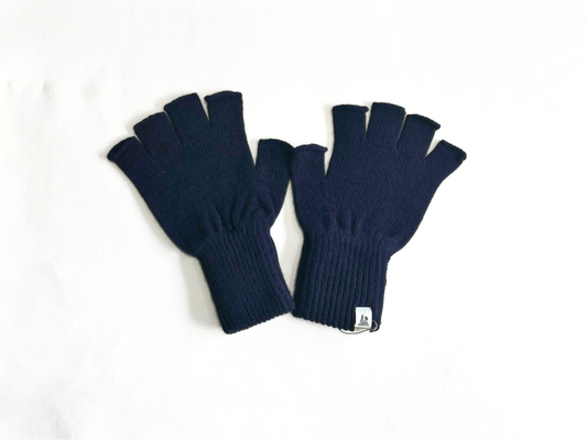 【FreshService】THEAMAL RIB KNIT FINGERLESS GLOVES NAVY/HK00621