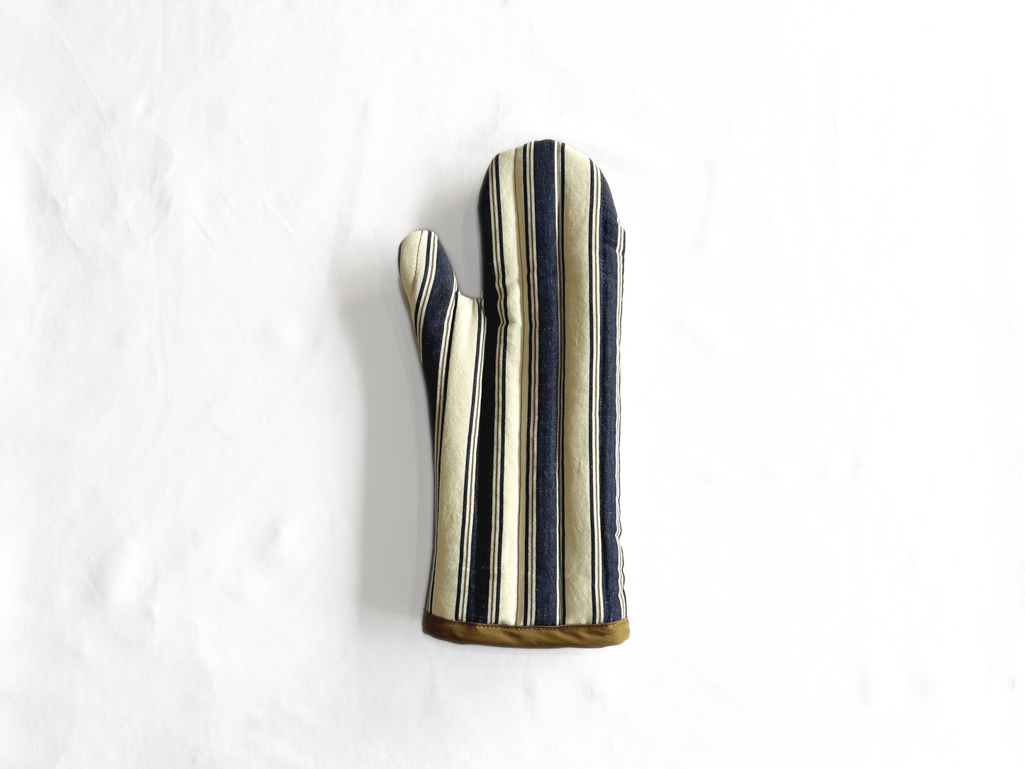 【期間限定】【loomer ルーマー】Cotton/Linen ミトン LM325-KG201 Navy Stripe/LM00010