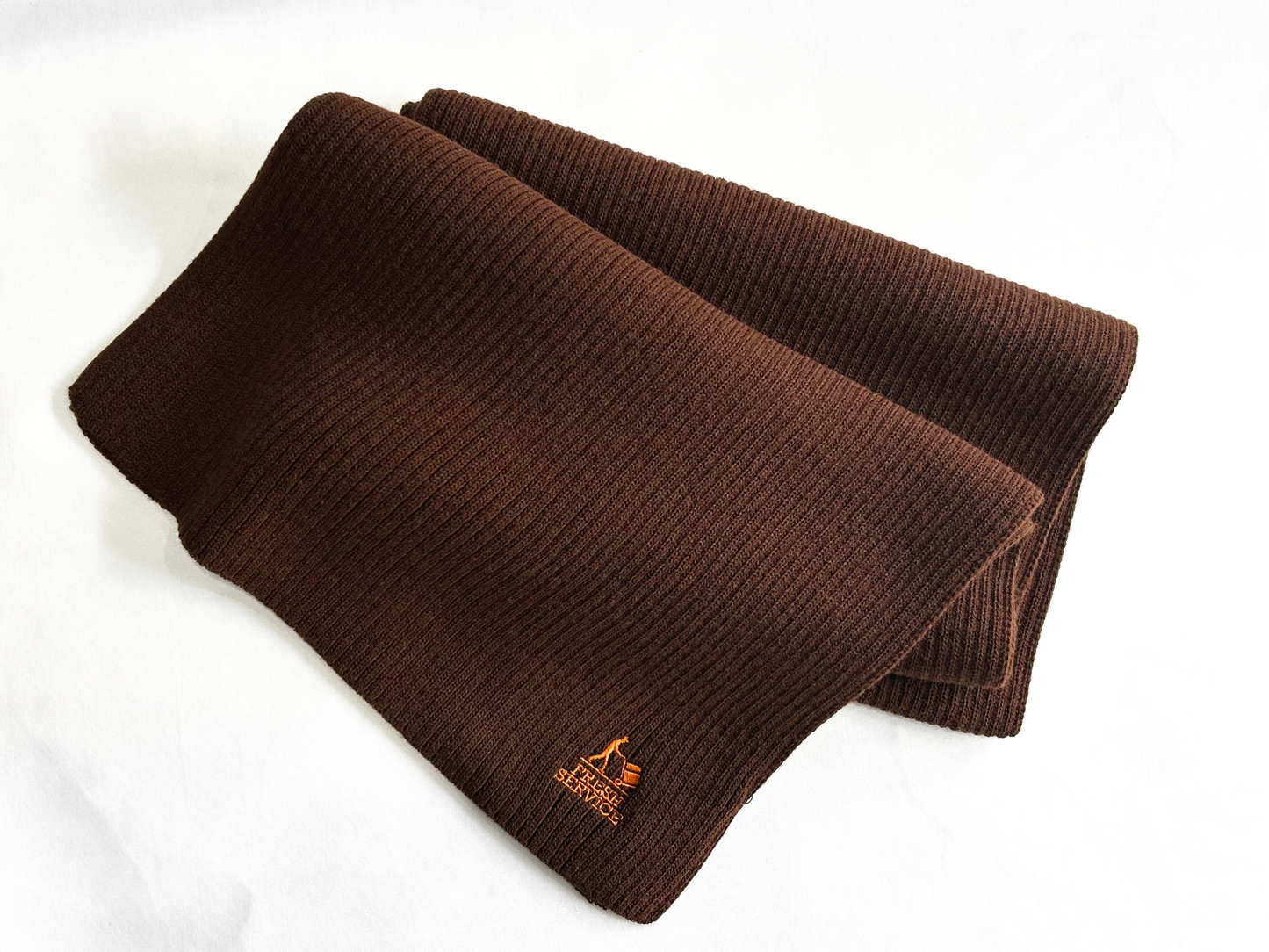 【FreshService】THEAMAL RIB KNIT SCARF BROWN/HK00620