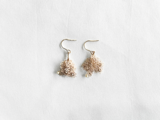 【Greenford 伊藤真子】KANOKO ピアス ベージュ/GF00001