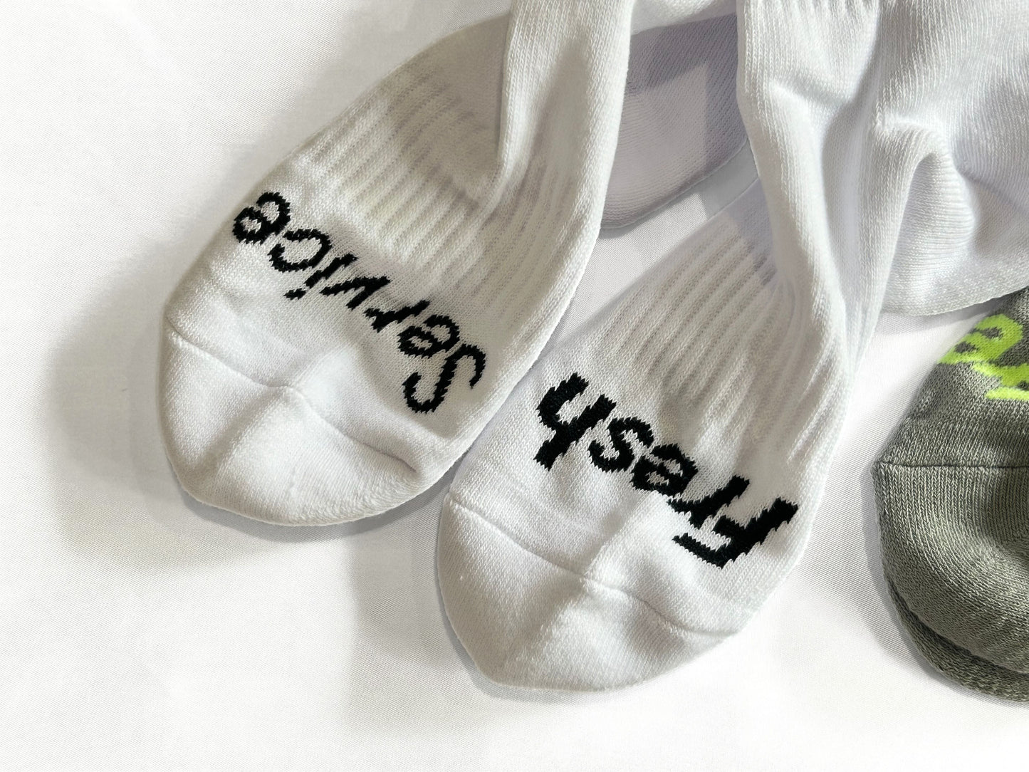 【FreshService】SIGNATURE 3-PACK SOCKS(WHT×GRY×BLK)/HK00593