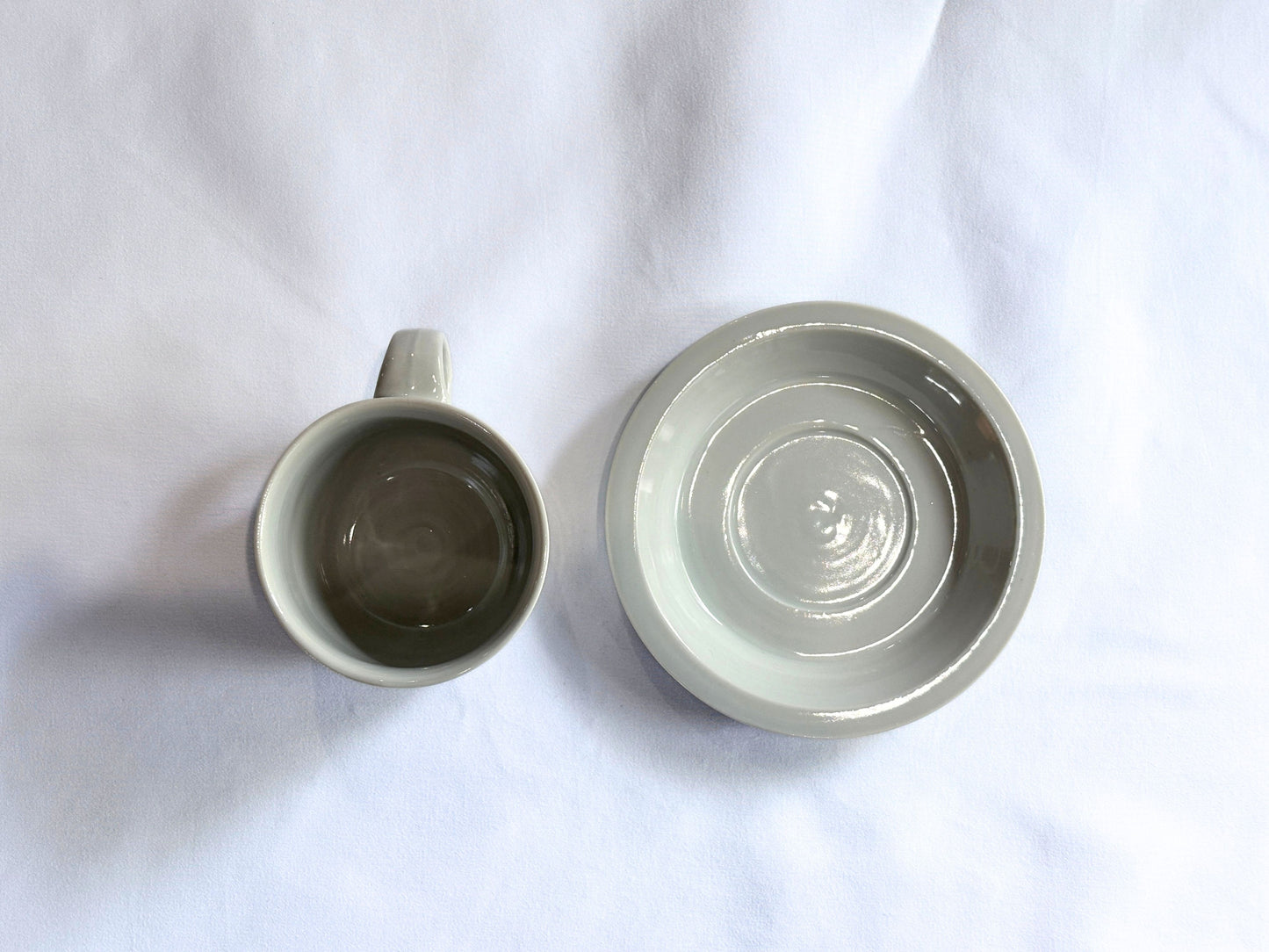 【Luft】 Erde・cup & saucer 白 郡司製陶所 / HK00693