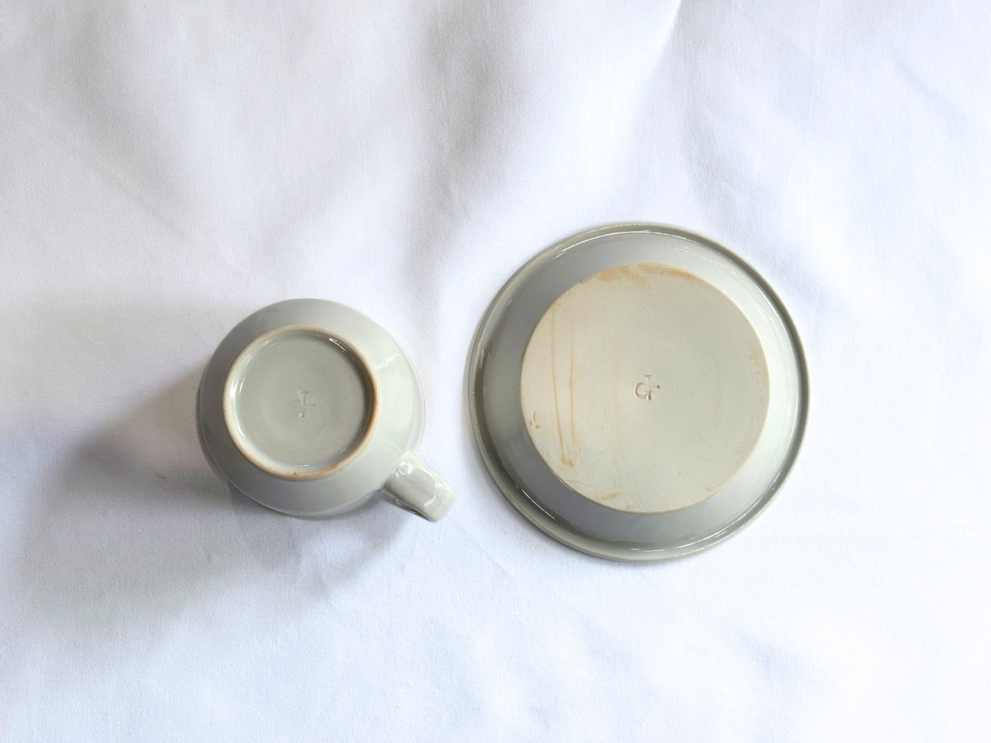 【Luft】 Erde・cup & saucer 白 郡司製陶所 / HK00693