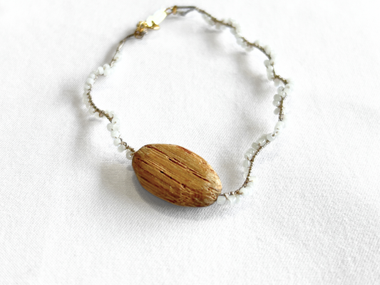 【Greenford 伊藤真子】ISHI 霰ブレスレット wood/GF00022