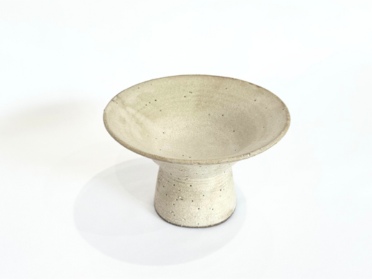 【バクキルン 浜田悠子】高台皿 大 白/BK00059