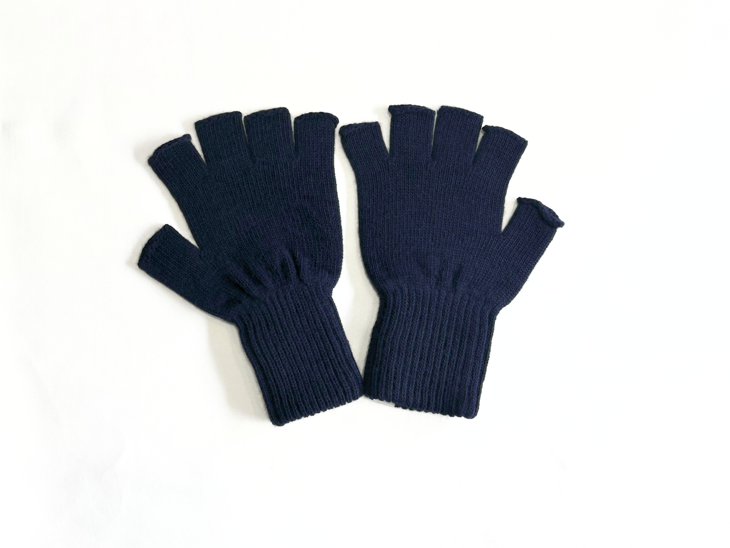 【FreshService】THEAMAL RIB KNIT FINGERLESS GLOVES NAVY/HK00621