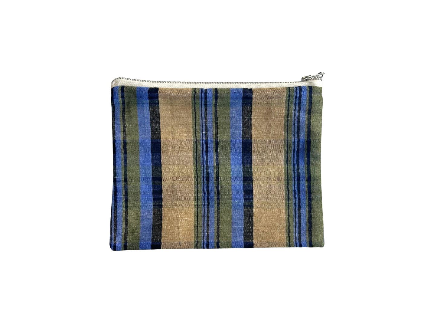 【loomer ルーマー】Cotton-LinenChecked Fabric Pouch LM126-PC103 Camel Tartan/HK00635