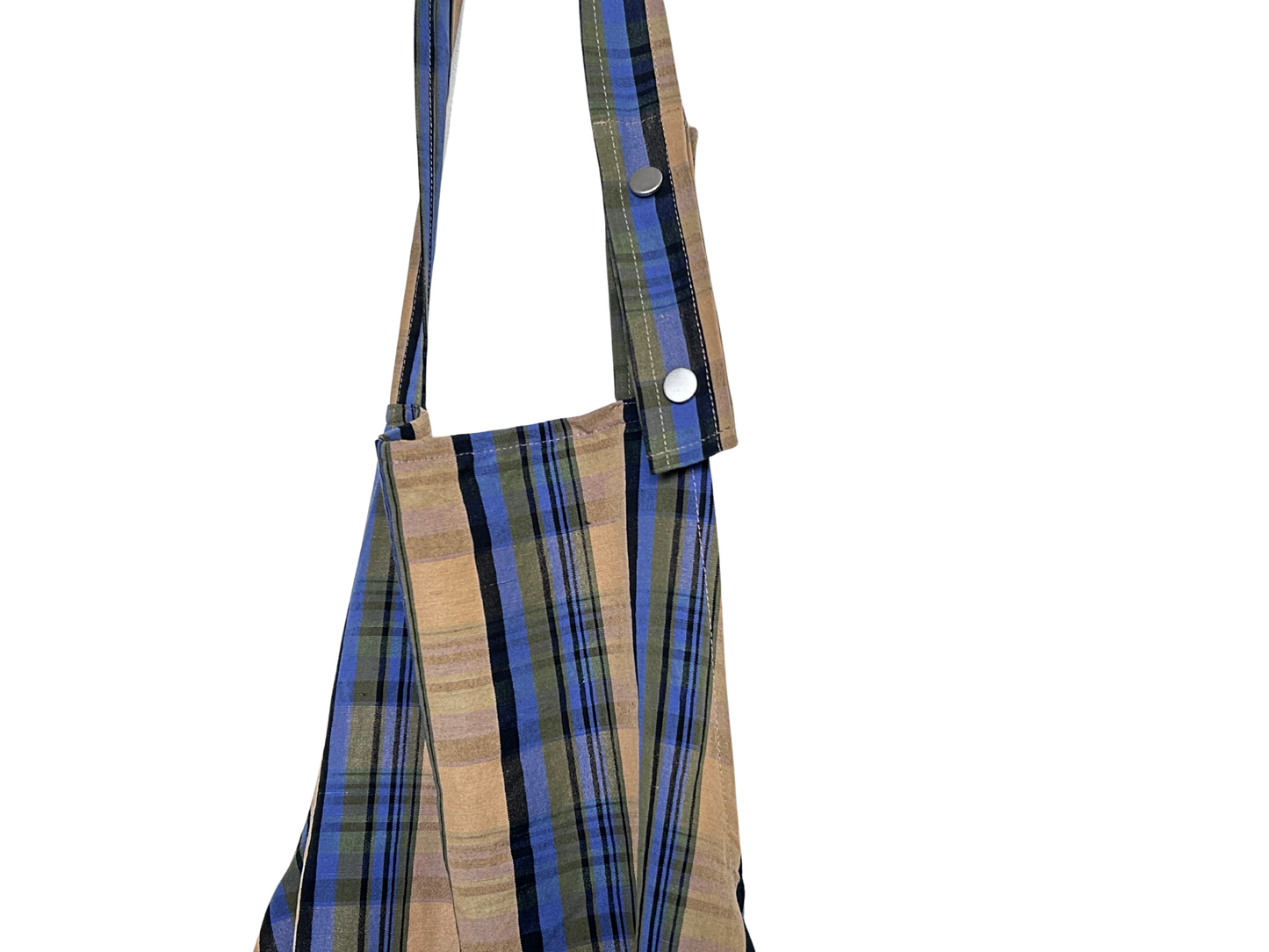 【loomer ルーマー】Cotton-Linen Checked Fabric Apron LM126-ER108 Camel Tartan/HK00638