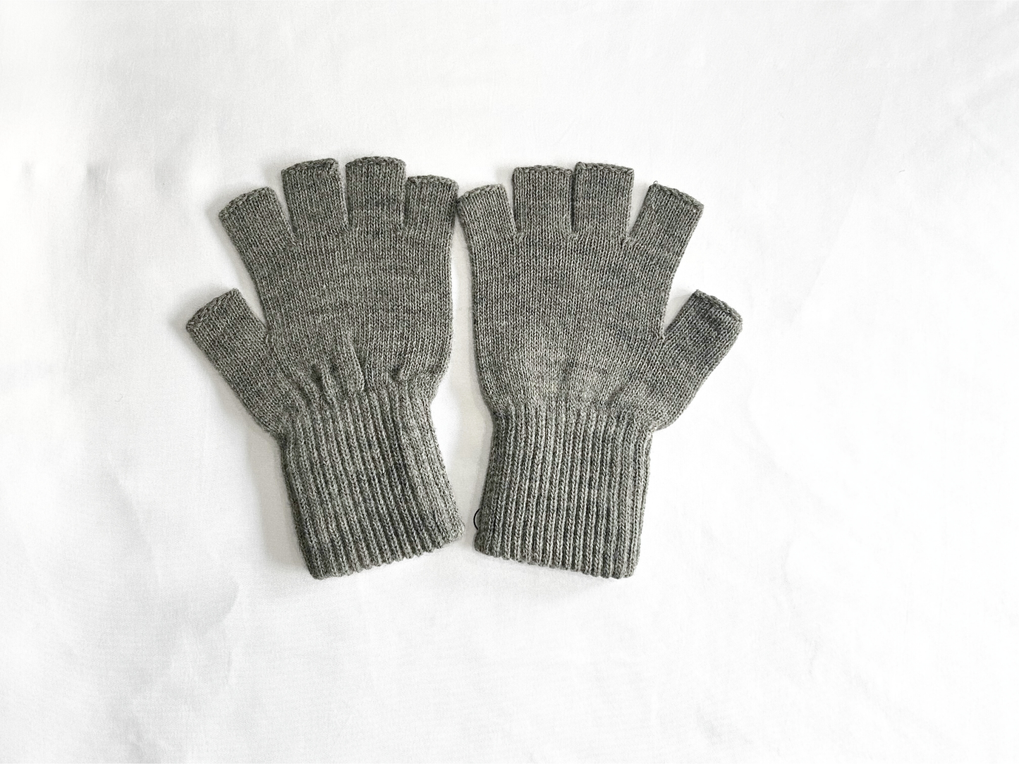 【FreshService】THEAMAL RIB KNIT FINGERLESS GLOVES GRAY/HK00621