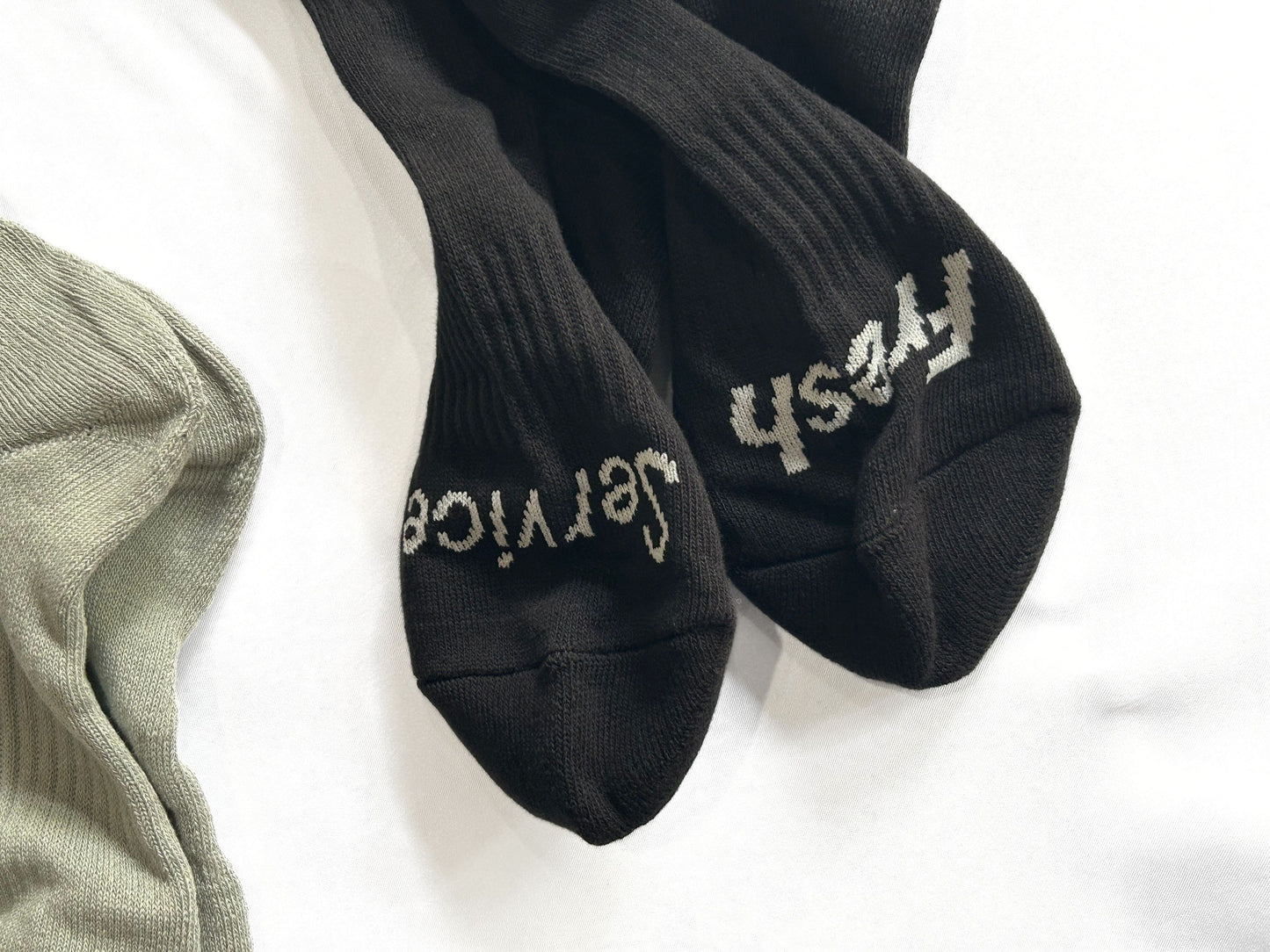 【FreshService】SIGNATURE 3-PACK SOCKS(WHT×GRY×BLK)/HK00593