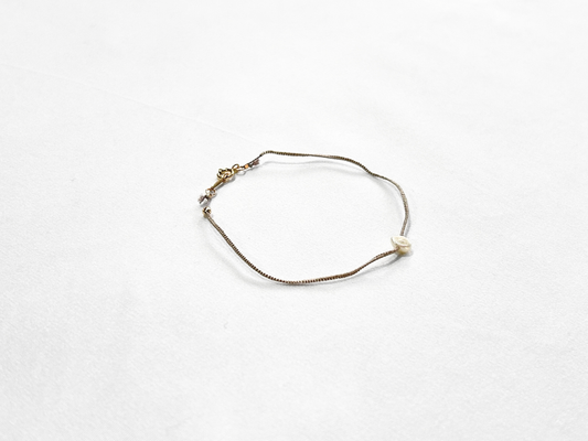 【Greenford 伊藤真子】TUBU ブレスレット ライトグレー/GF00012