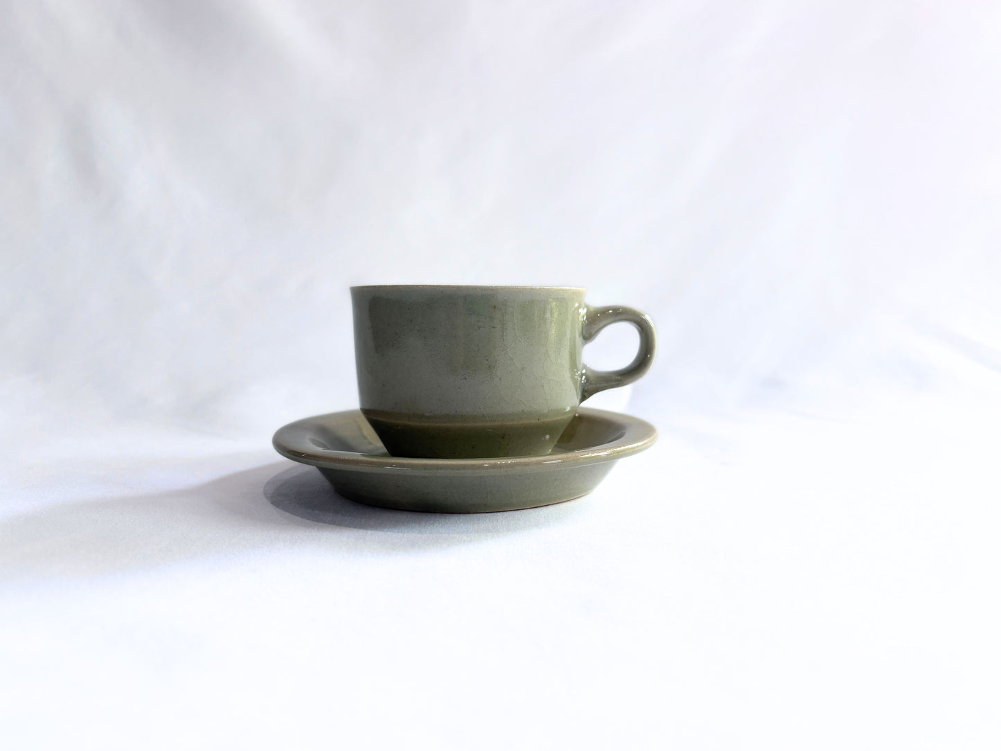 【Luft】 Erde・cup & saucer 薄緑 郡司製陶所/HK00693