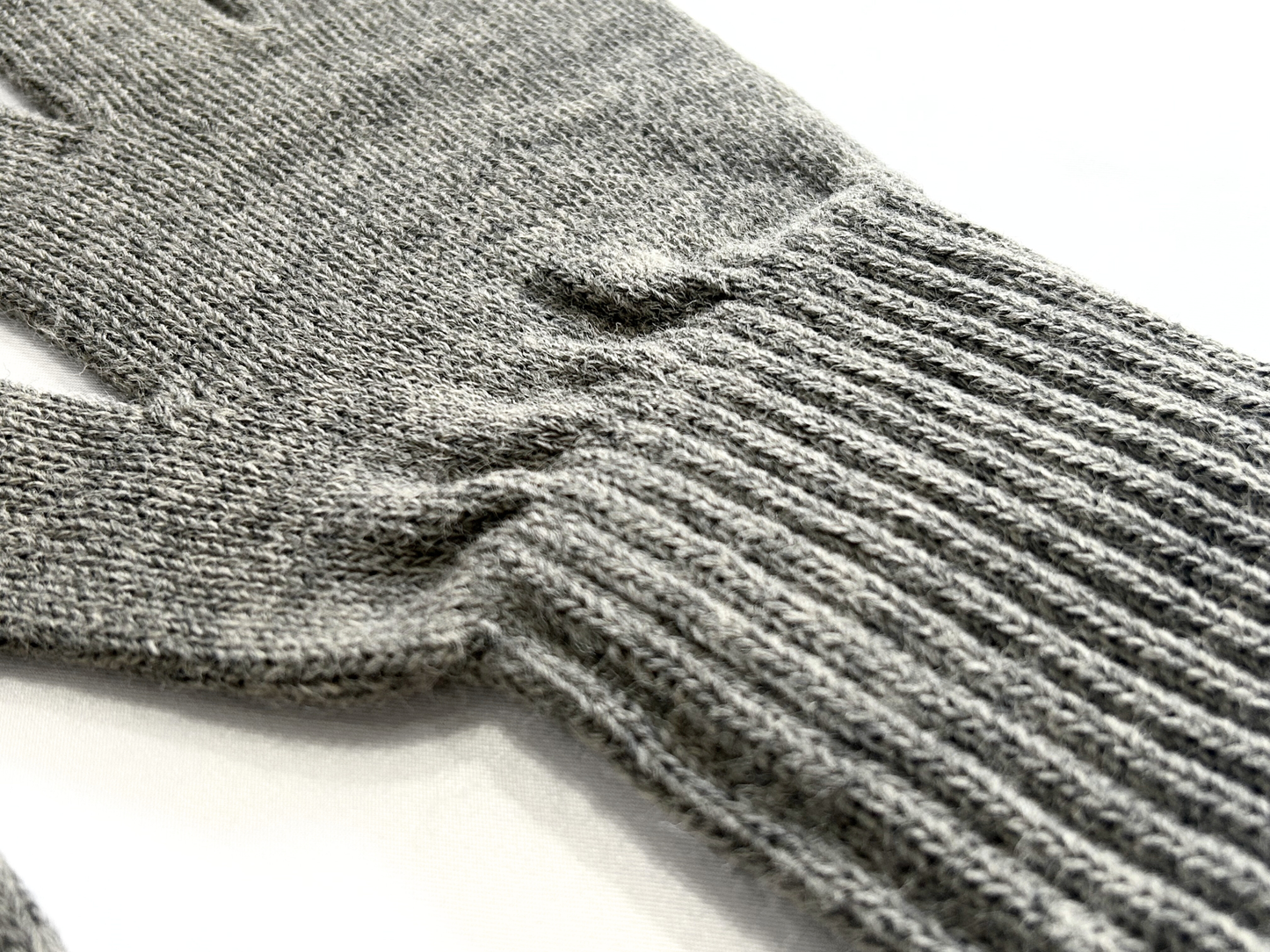 【FreshService】THEAMAL RIB KNIT FINGERLESS GLOVES GRAY/HK00621