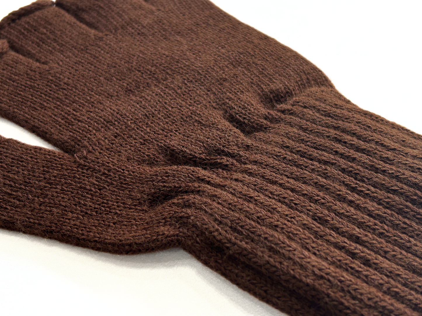 【FreshService】THEAMAL RIB KNIT FINGERLESS GLOVES BROWN/HK00621