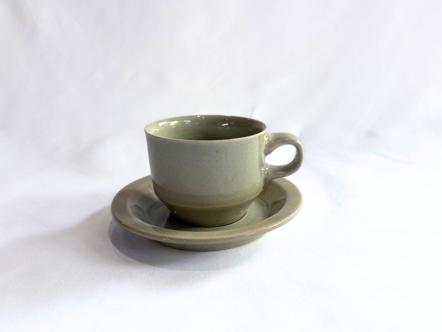 【Luft】 Erde・cup & saucer 薄緑 郡司製陶所/HK00693