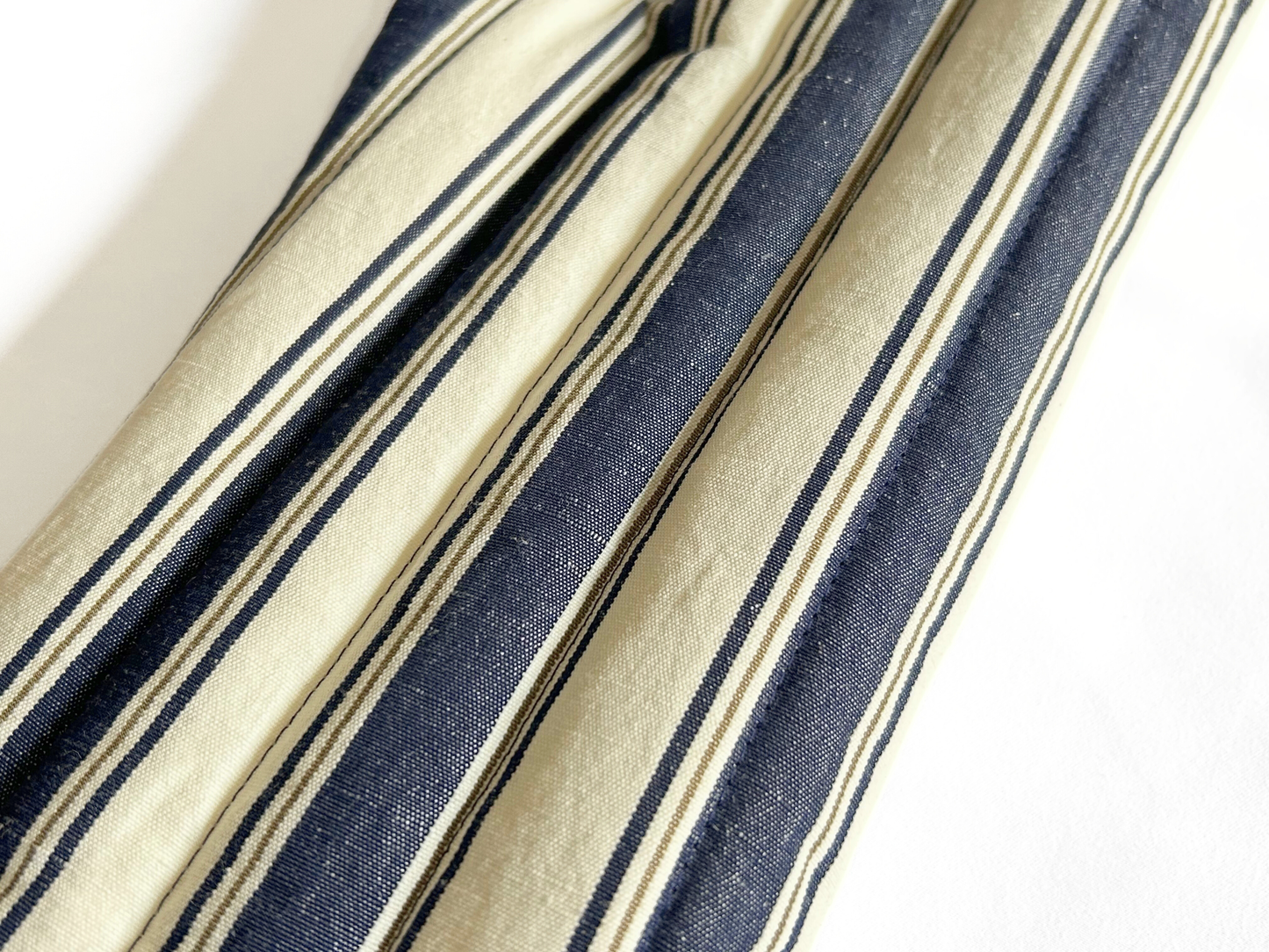 【期間限定】【loomer ルーマー】Cotton/Linen ミトン LM325-KG201 Navy Stripe/LM00010