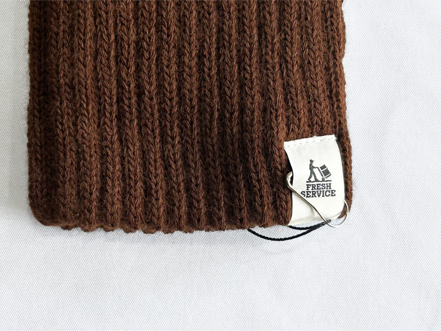 【FreshService】THEAMAL RIB KNIT FINGERLESS GLOVES BROWN/HK00621