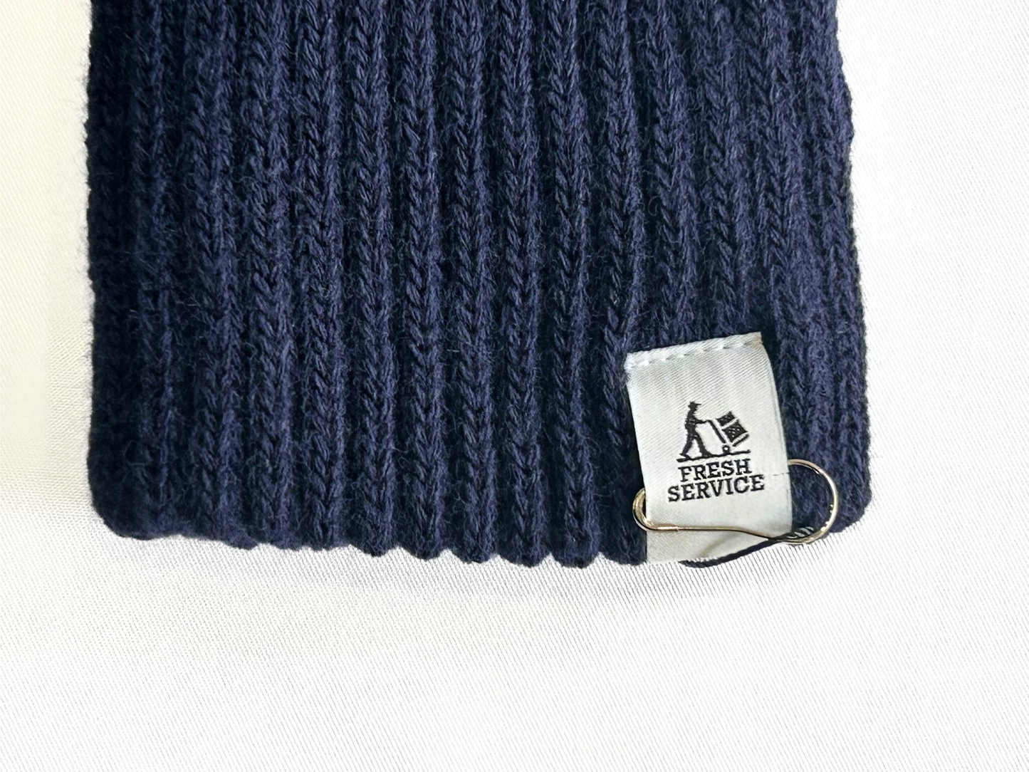 【FreshService】THEAMAL RIB KNIT FINGERLESS GLOVES NAVY/HK00621