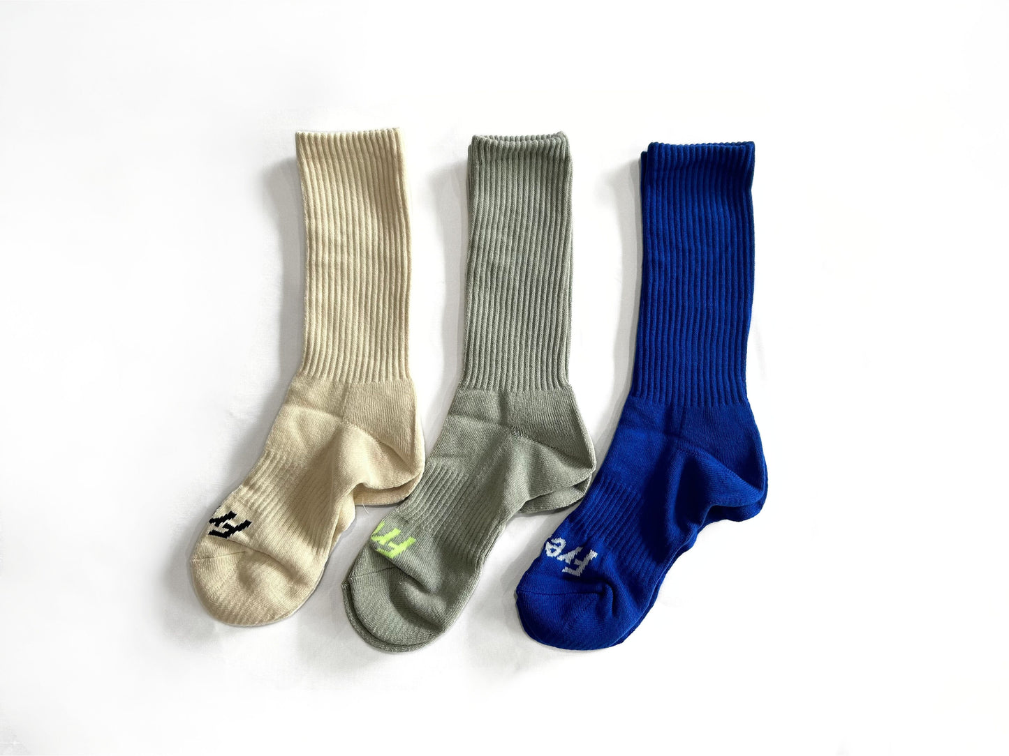 【FreshService】SIGNATURE 3-PACK SOCKS(IV×GRY×BLU)/HK00593