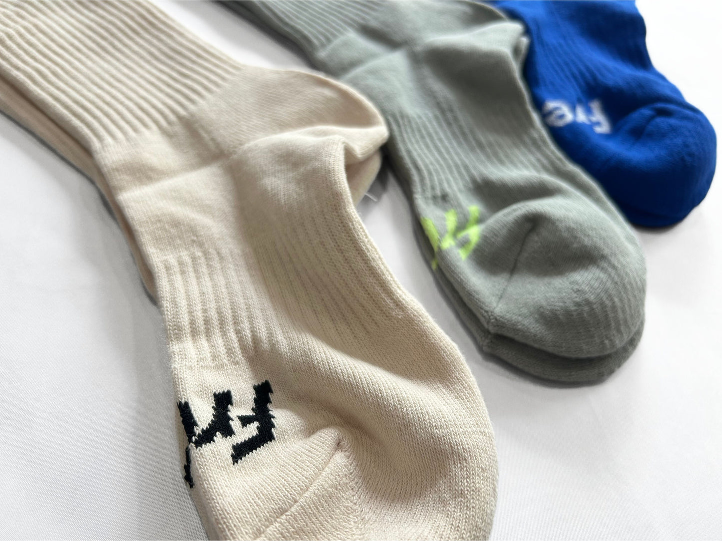 【FreshService】SIGNATURE 3-PACK SOCKS(IV×GRY×BLU)/HK00593