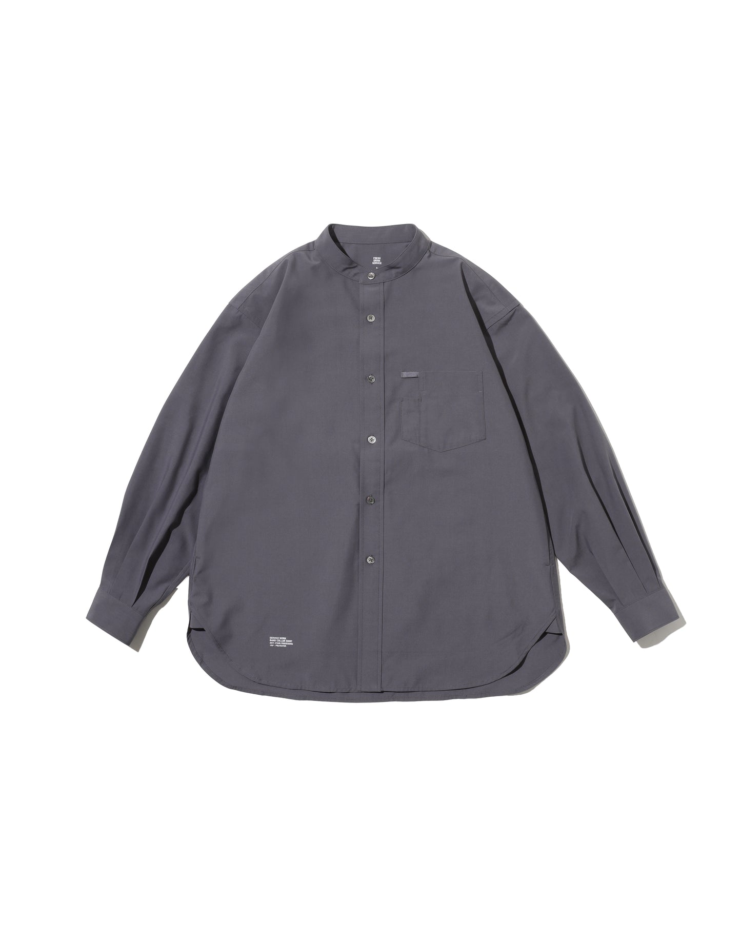 【FreshService】SERVICE WORK BAND COLLAR SHIRT GRAY/HK00630