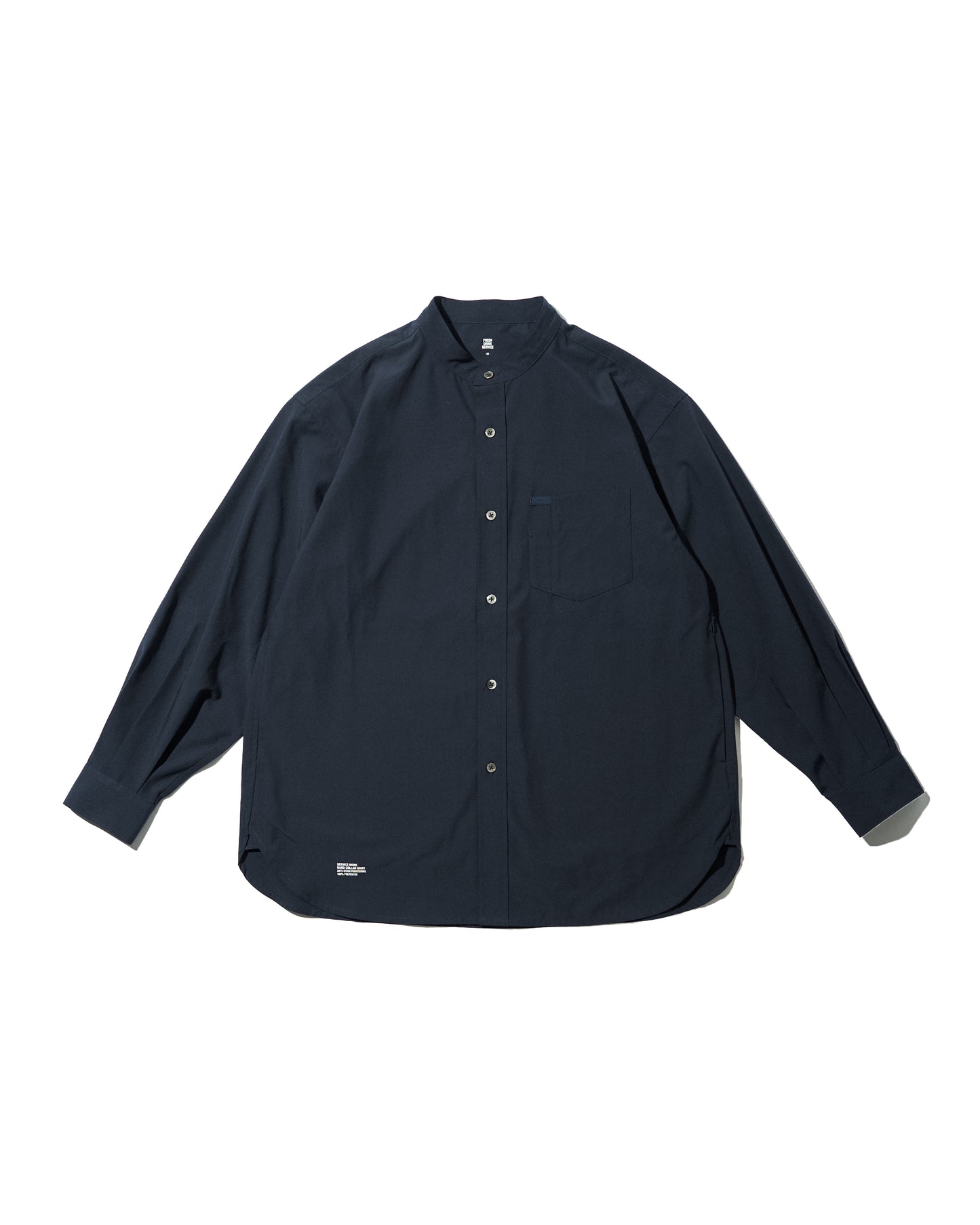 【FreshService】SERVICE WORK BAND COLLAR SHIRT NAVY/HK00630