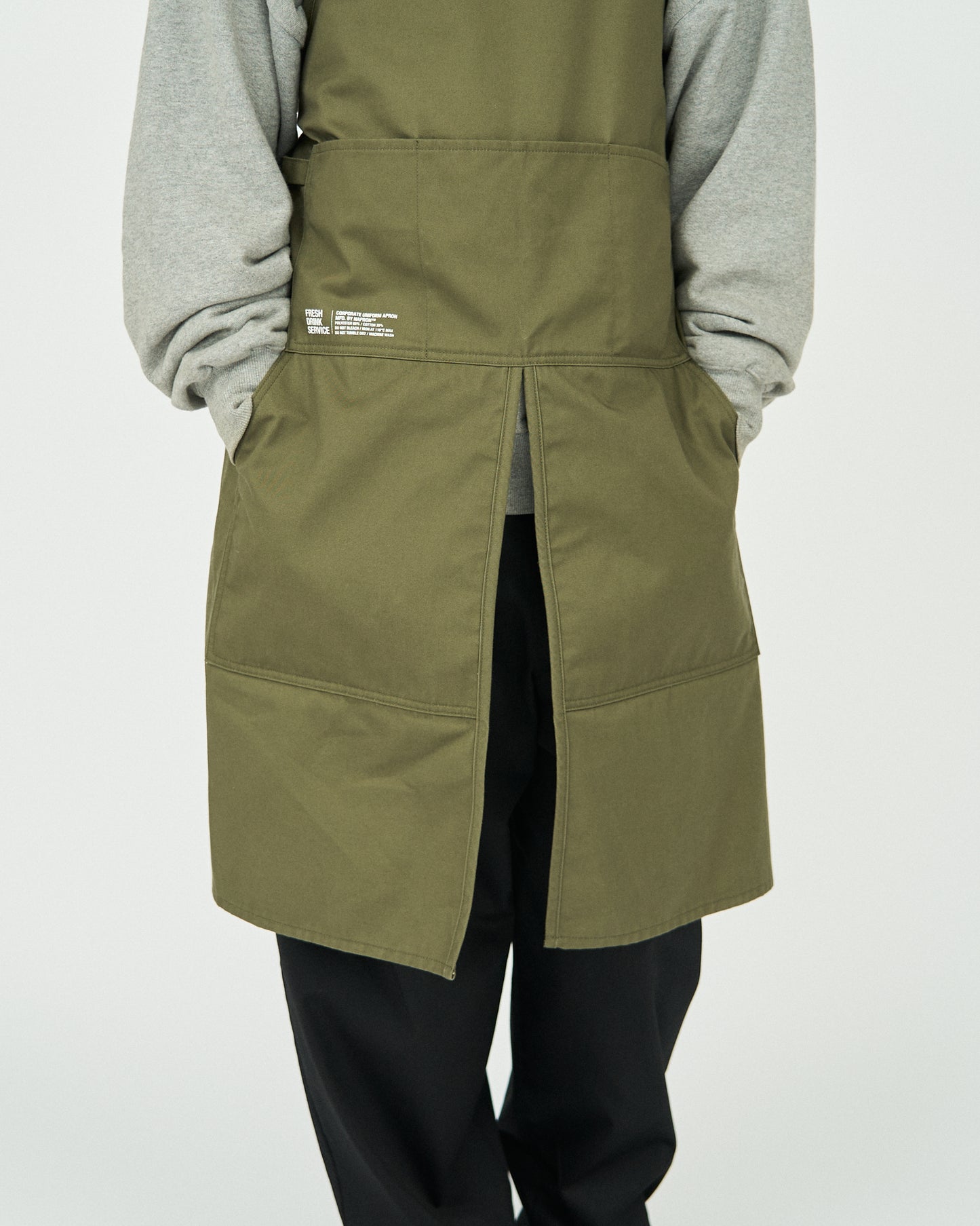 【FreshService】FDS_CORPORATE UNIFORM APRON KHAKI/HK00629