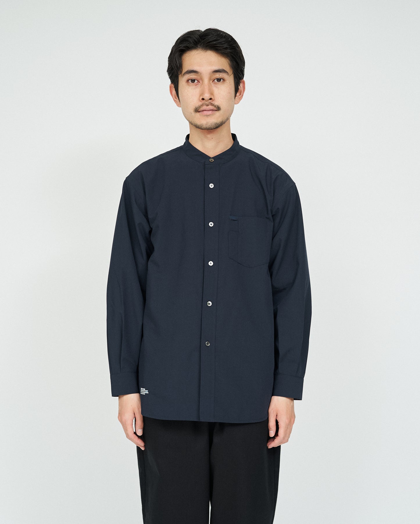 【FreshService】SERVICE WORK BAND COLLAR SHIRT NAVY/HK00630