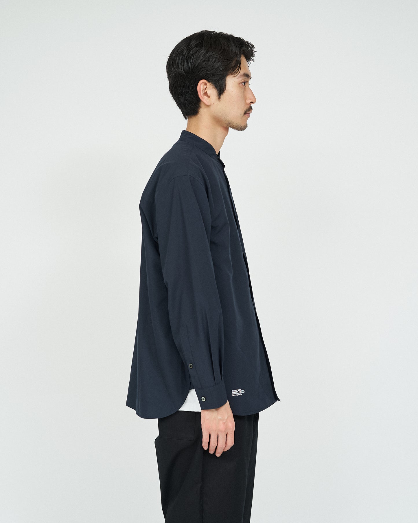 【FreshService】SERVICE WORK BAND COLLAR SHIRT NAVY/HK00630