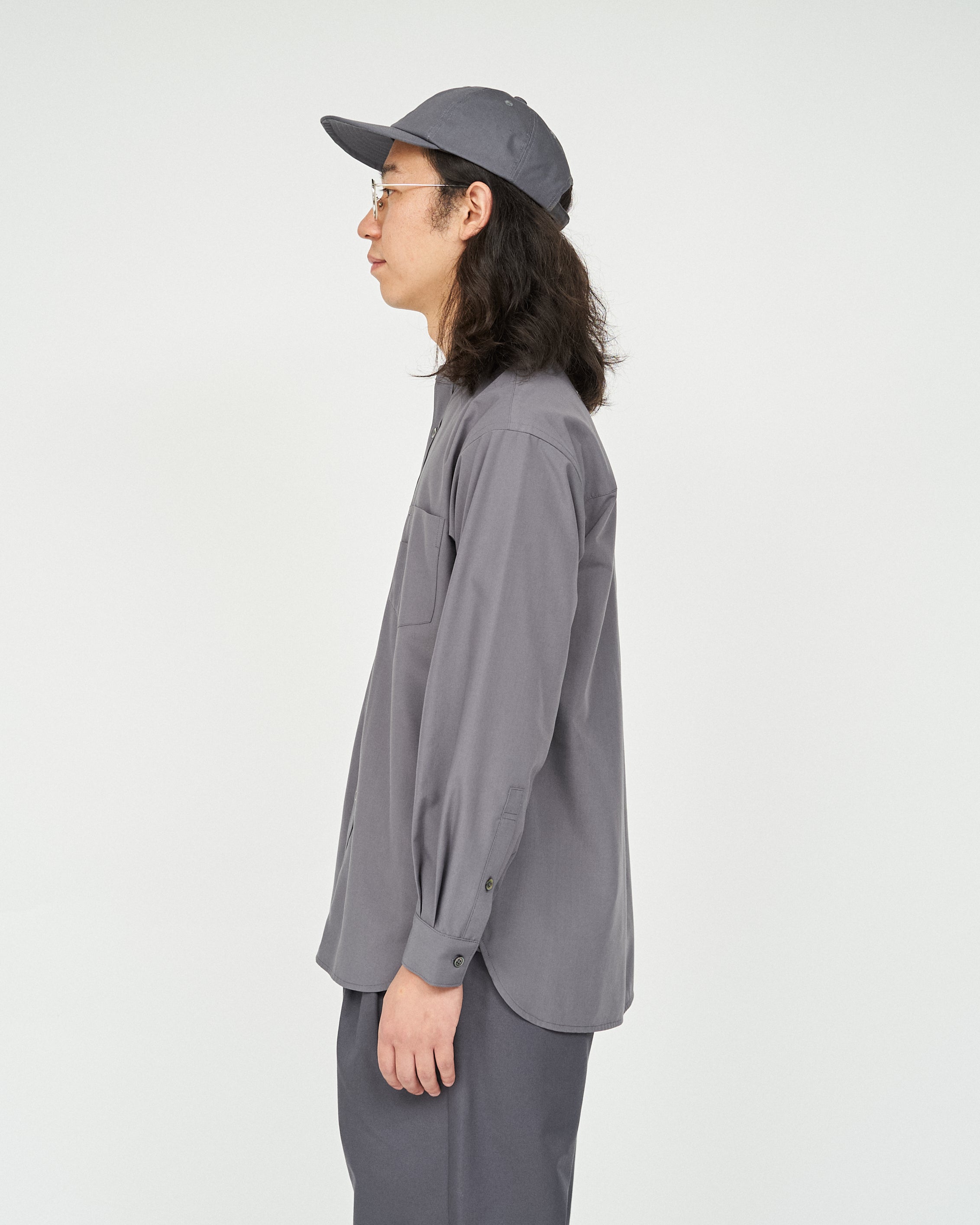FreshService】SERVICE WORK BAND COLLAR SHIRT GRAY/HK00630