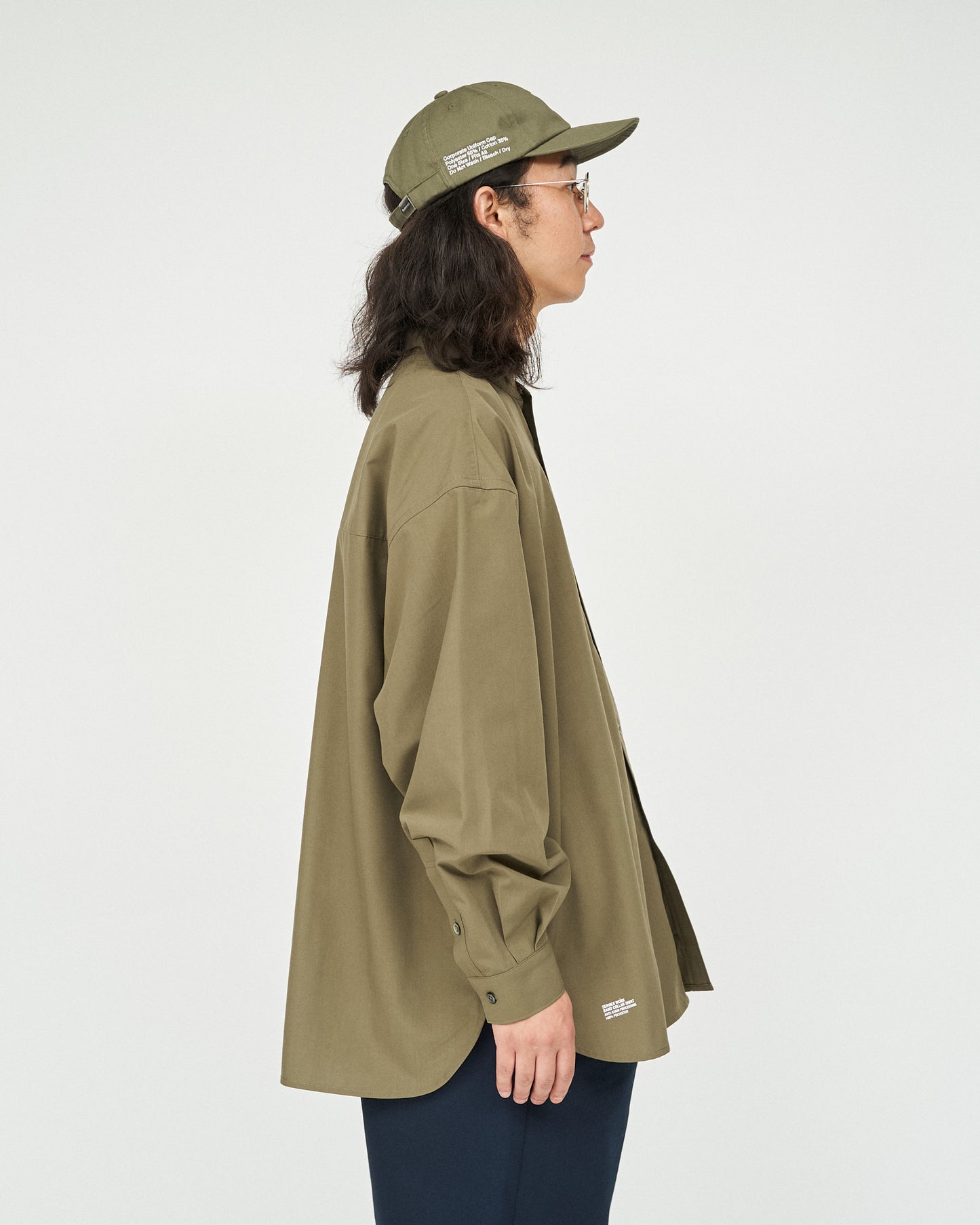 【FreshService】SERVICE WORK BAND COLLAR SHIRT KHAKI/HK00630