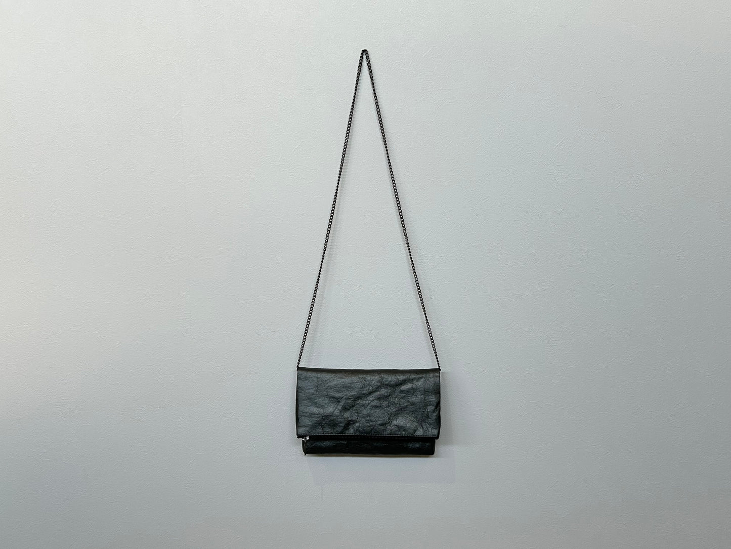【Langackerhäusl】Folded clutch zinc/metallic gray/EP00059