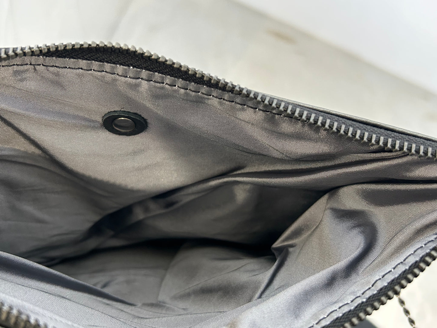 【Langackerhäusl】Folded clutch zinc/metallic gray/EP00059